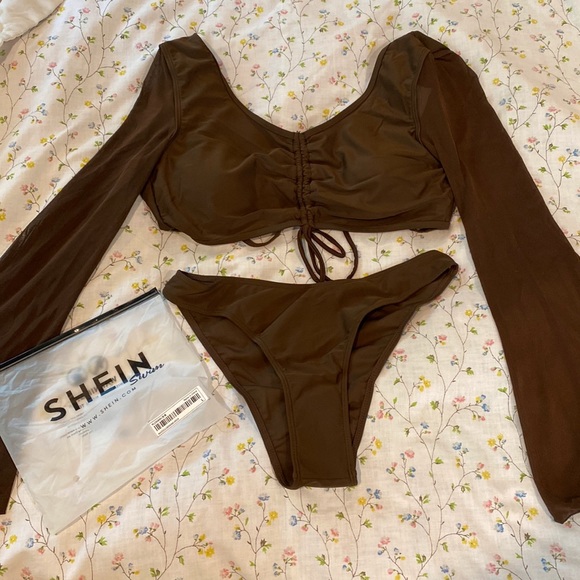 Drawstring Front Bikini Swimsuit - Picture 2 of 3